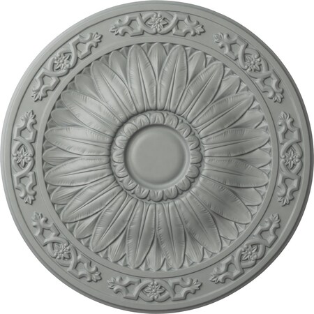 Ekena Millwork Lunel Ceiling Medallion (Fits Canopies up to 3 3/4"), 20 1/4"OD x 1 1/2"P, Primed White CM20LU